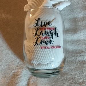 NEW LIVE LAUGH LOVE GLASS♥️